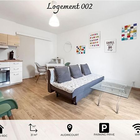 002-T2 Cosy 2 A 4 Pers Lumineux Wifi & Parking Apartment Audincourt Exterior photo